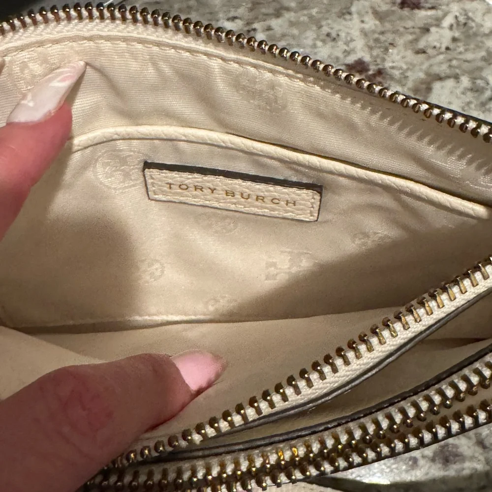 Tory Burch Blake Cream Crossbody Bag - Picture 7 of 9